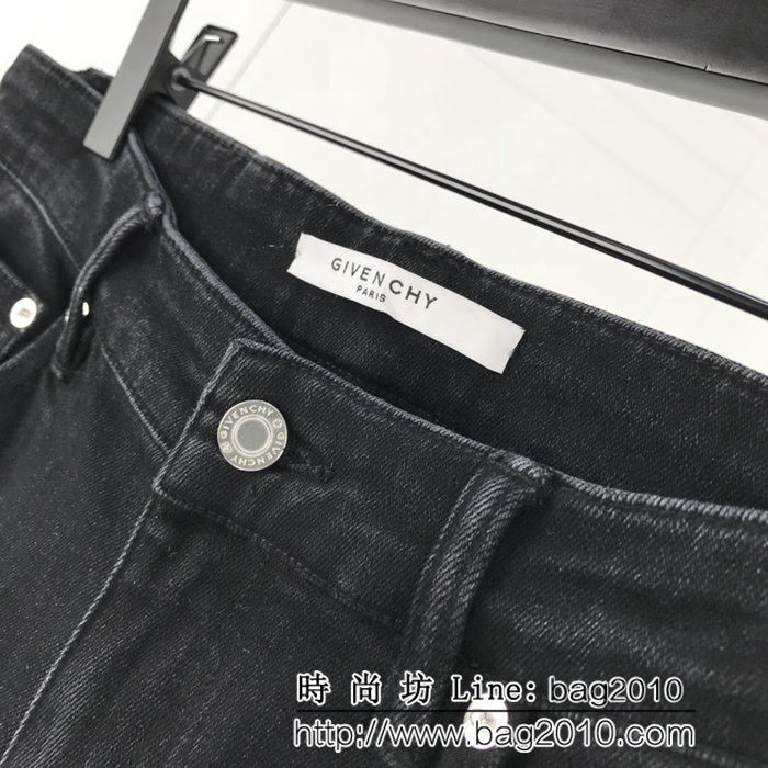 GVC紀梵希 2018ss新款 黑色男款牛仔褲 簡約百搭款 四季款  ydi1719